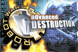 Title screen of Robot Wars: Advanced Destruction on the Nintendo Game Boy Advance.