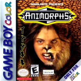 Box cover for Animorphs on the Nintendo Game Boy Color.