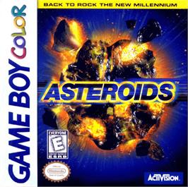 Box cover for Asteroids on the Nintendo Game Boy Color.