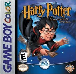 Box cover for Harry Potter and the Sorcerer's Stone on the Nintendo Game Boy Color.