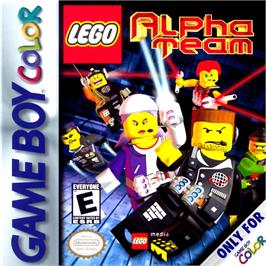 Box cover for LEGO Alpha Team on the Nintendo Game Boy Color.