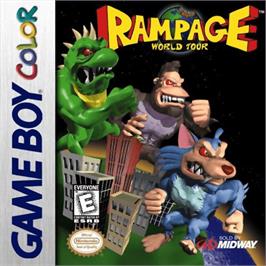 Box cover for Rampage: World Tour on the Nintendo Game Boy Color.