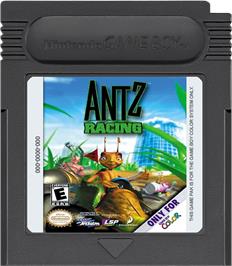 Cartridge artwork for Antz Racing on the Nintendo Game Boy Color.