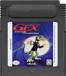 Cartridge artwork for Gex: Enter the Gecko on the Nintendo Game Boy Color.