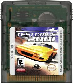 Cartridge artwork for Test Drive 2001 on the Nintendo Game Boy Color.