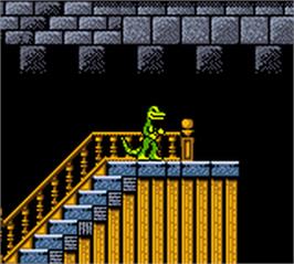 In game image of Gex: Enter the Gecko on the Nintendo Game Boy Color.