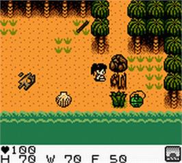 In game image of Survival Kids on the Nintendo Game Boy Color.