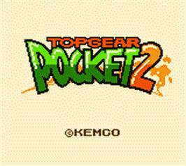 Title screen of Top Gear Pocket 2 on the Nintendo Game Boy Color.