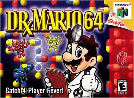 Box cover for Dr. Mario 64 on the Nintendo N64.