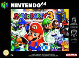 Box cover for Mario Party 3 on the Nintendo N64.