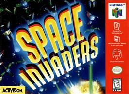 Box cover for Space Invaders on the Nintendo N64.