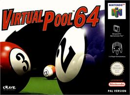 Box cover for Virtual Pool 64 on the Nintendo N64.