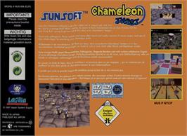 Box back cover for Chameleon Twist on the Nintendo N64.