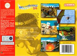 Box back cover for Pilotwings 64 on the Nintendo N64.