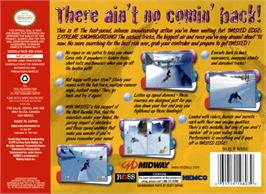 Box back cover for Twisted Edge: Extreme Snowboarding on the Nintendo N64.