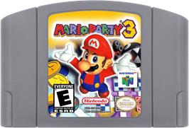 Cartridge artwork for Mario Party 3 on the Nintendo N64.