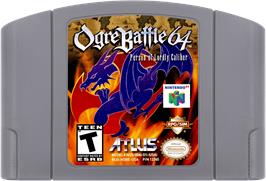 Cartridge artwork for Ogre Battle 64: Person of Lordly Caliber on the Nintendo N64.