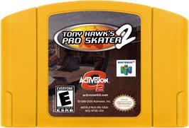 Cartridge artwork for Tony Hawk's Pro Skater 2 on the Nintendo N64.