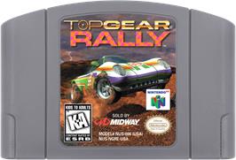 Cartridge artwork for Top Gear Rally on the Nintendo N64.