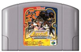 Cartridge artwork for Transformers: Beast Wars Metals 64 on the Nintendo N64.