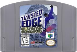 Cartridge artwork for Twisted Edge: Extreme Snowboarding on the Nintendo N64.