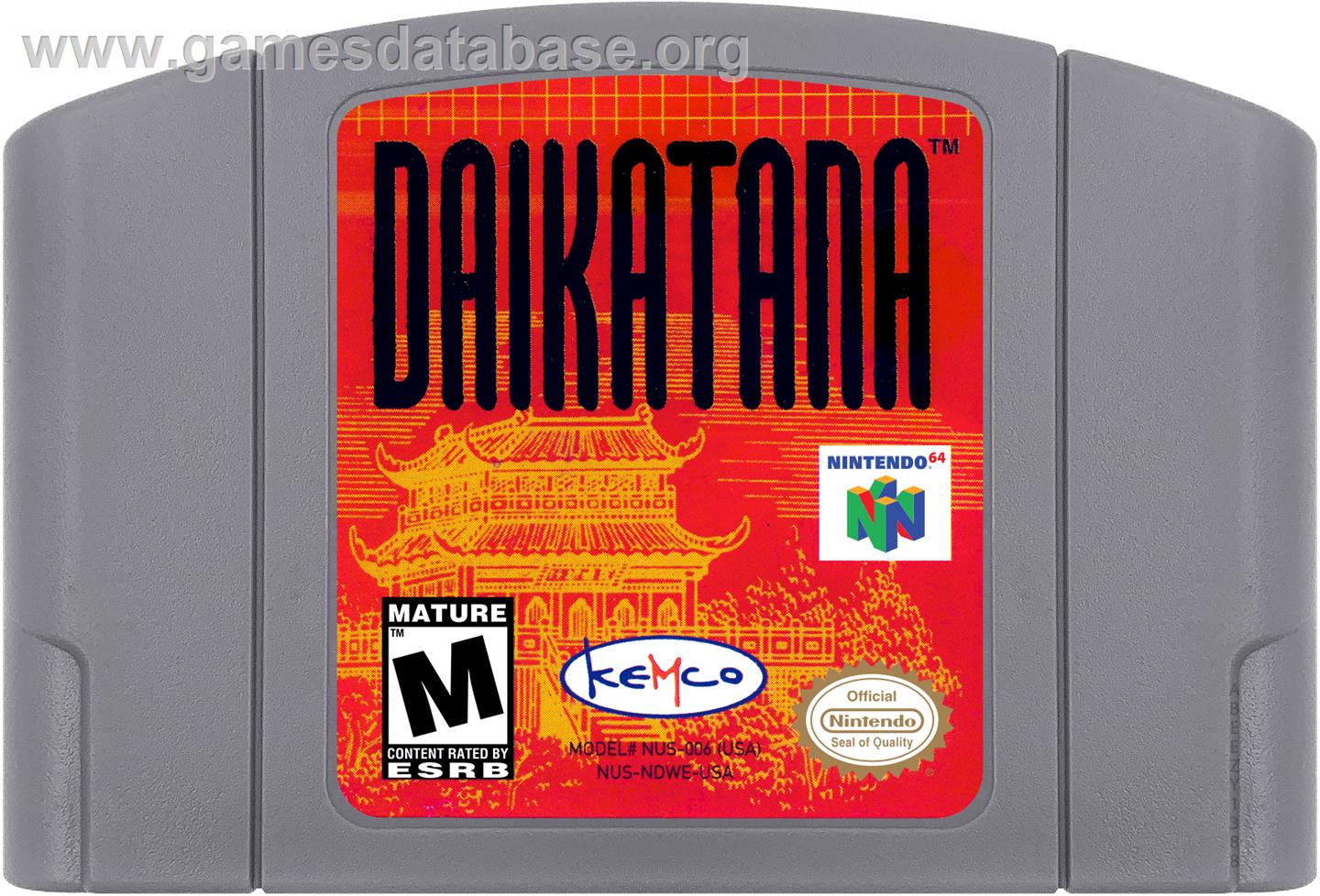 John Romero's Daikatana - Nintendo N64 - Artwork - Cartridge