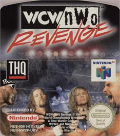 Top of cartridge artwork for WCW/NWO Revenge on the Nintendo N64.