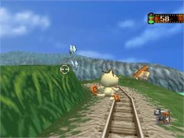 In game image of Pokemon Snap on the Nintendo N64.