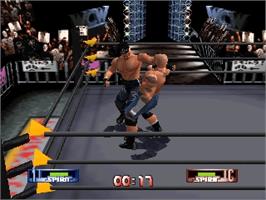 In game image of WCW/NWO Revenge on the Nintendo N64.