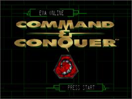 Title screen of Command & Conquer on the Nintendo N64.