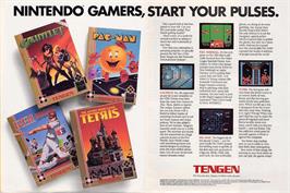 Advert for Gauntlet on the Nintendo NES.