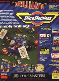 Advert for Micro Machines on the Sega Genesis.