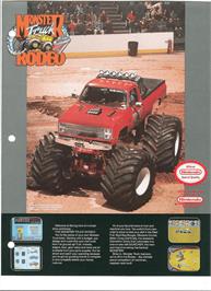 Advert for Monster Truck Rally on the Nintendo NES.