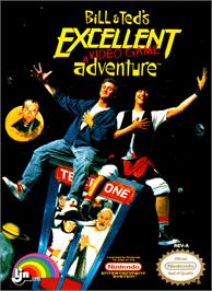 Box cover for Bill & Ted's Excellent Adventure on the Nintendo NES.