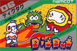 Box cover for Dig Dug on the Nintendo NES.