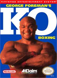 Box cover for George Foreman's KO Boxing on the Nintendo NES.