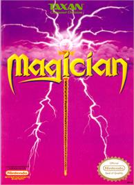 Box cover for Magician on the Nintendo NES.