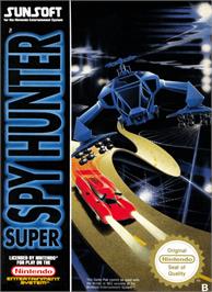 Box cover for Super Spy Hunter on the Nintendo NES.