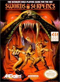 Box cover for Swords and Serpents on the Nintendo NES.