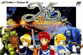 Box cover for Ys III: Wanderers from Ys on the Nintendo NES.