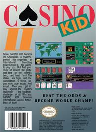 Box back cover for Casino Kid 2 on the Nintendo NES.