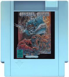 Cartridge artwork for Crystal Mines on the Nintendo NES.