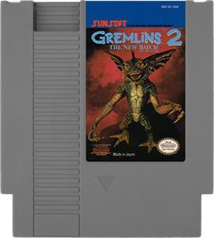 Cartridge artwork for Gremlins 2: The New Batch on the Nintendo NES.