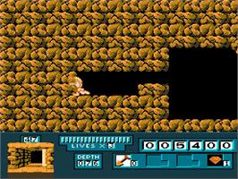 In game image of Digger T. Rock: Legend of the Lost City on the Nintendo NES.