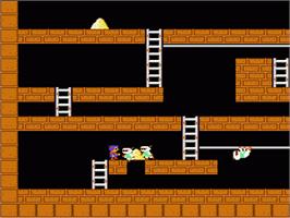 In game image of Lode Runner on the Nintendo NES.