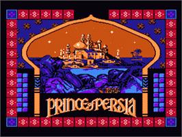Title screen of Prince of Persia on the Nintendo NES.