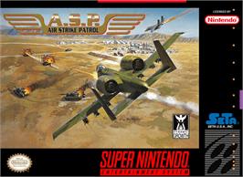 Box cover for A.S.P.: Air Strike Patrol on the Nintendo SNES.