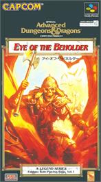 Box cover for Eye of the Beholder on the Nintendo SNES.