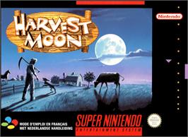 Box cover for Harvest Moon on the Nintendo SNES.