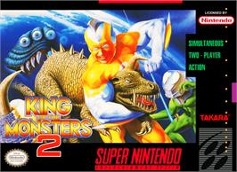 Box cover for King of the Monsters 2: The Next Thing on the Nintendo SNES.